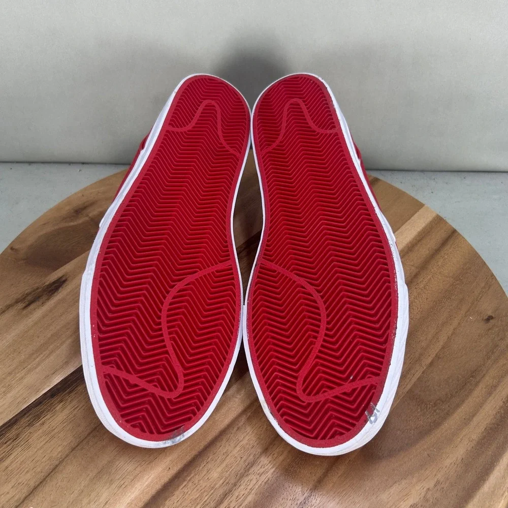 Nike SB Zoom Stefan Janoski Canvas Red White Skate Shoes 615957-614 Mens Size 14